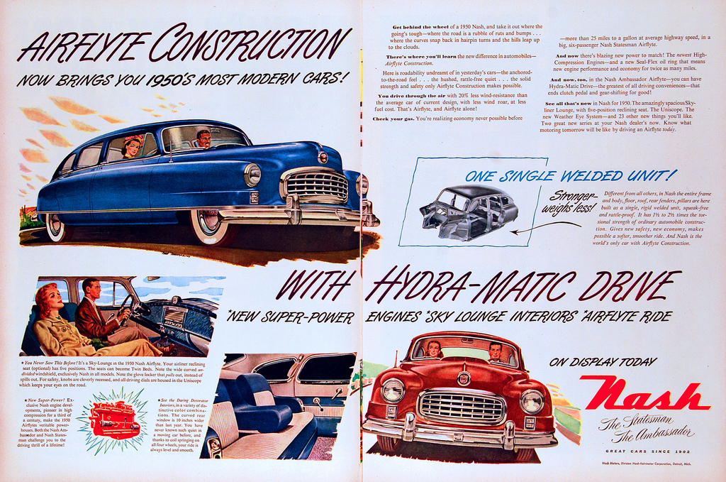 1950 Nash Auto Advertising
